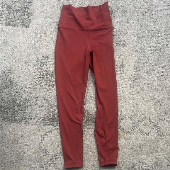 Yogalicious Lux High-Waisted Leggings in Deep Red - Picture 1 of 6